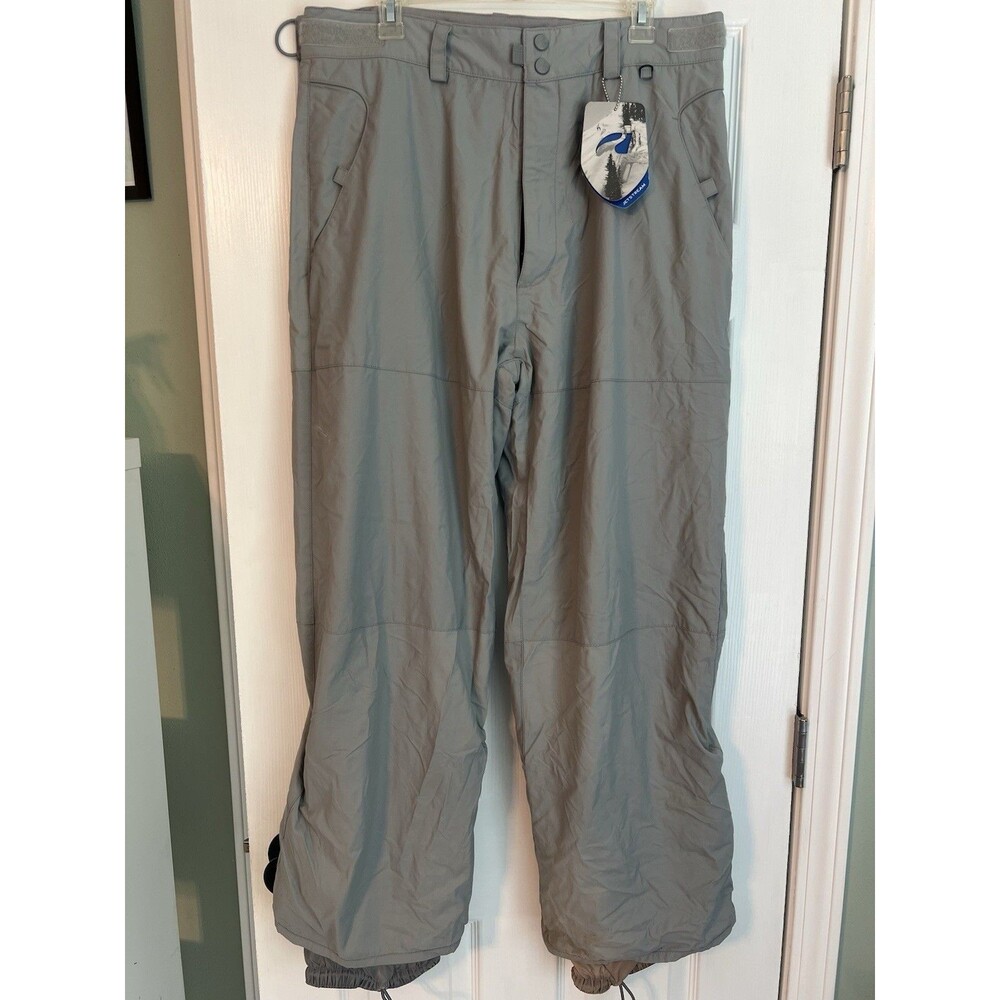 K2 Jetstream Mens Large Gray Insulated Snow Snowboard Ski Pants Hydromatic (NWT)